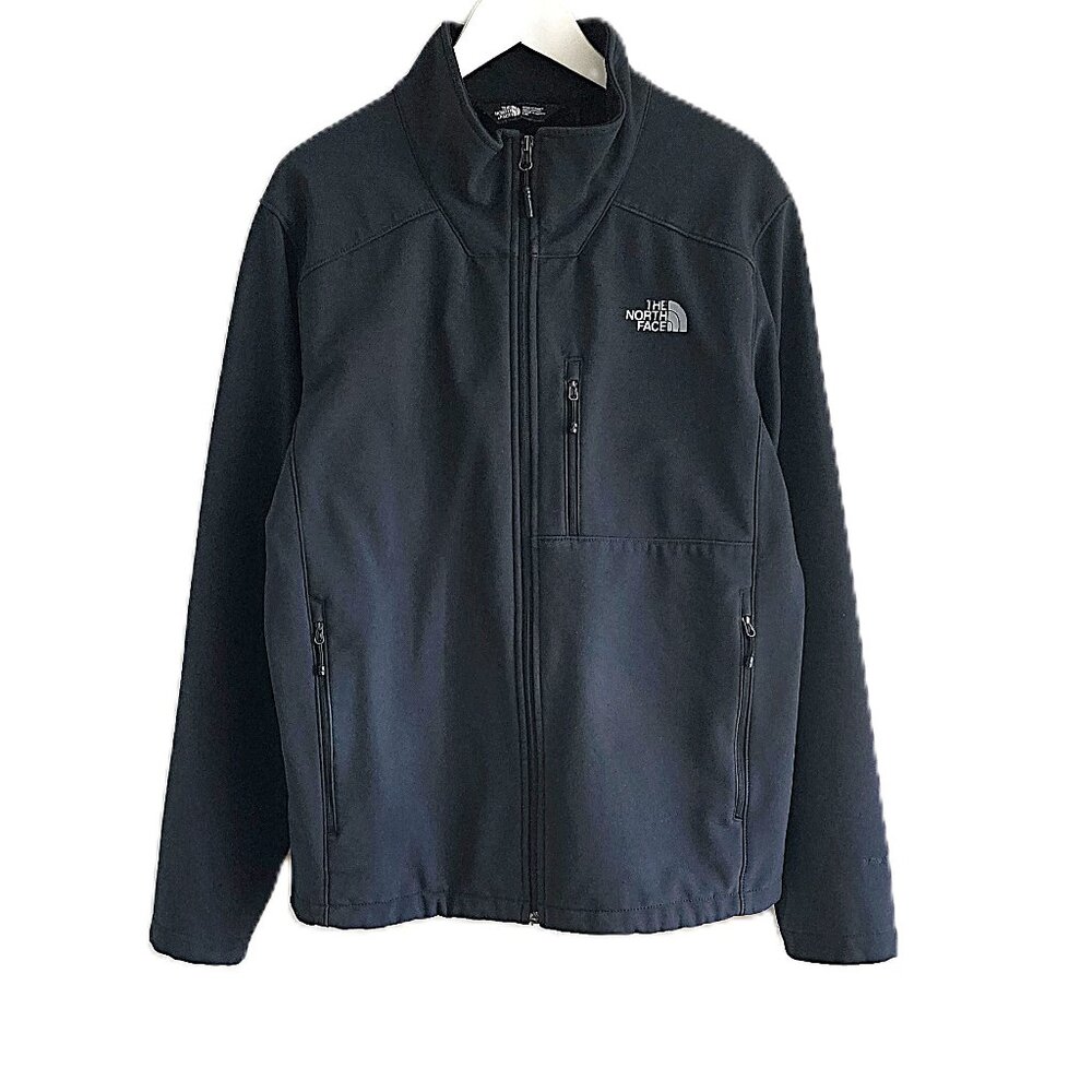 The North Face black softshell jacket - please read carefully